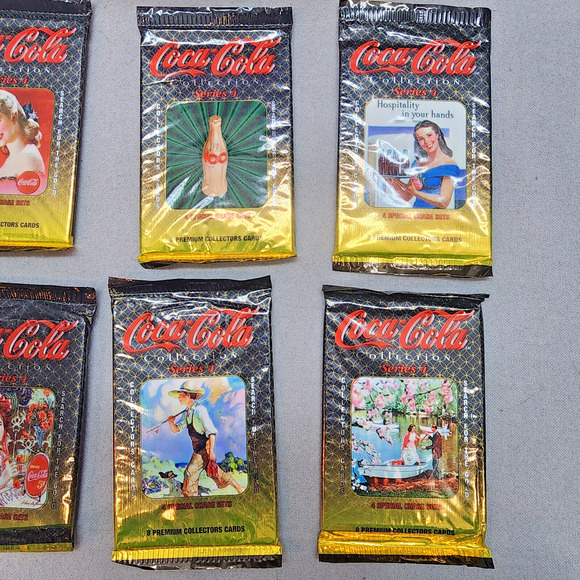 Coca Cola Red Tin Box Metal 3 Drawer File Cabinet with 6 sets of Collector Cards - Picture 12 of 15